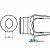 W019519 - Inboard Yoke, used w/ 2a & 2aG Profile Tubing 	