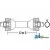 W230012100101 - Driveline, Complete With 1-3/8" 6 Spline End Yokes