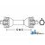 W250012100202 - Driveline, Complete With 1-3/8" 21 Spline End Yokes