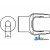 W380270 - Implement Yoke, Round Bore 1 3/8 - 5/16 Keyway  Tapped 