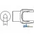 W329014 - Implement Yoke, Round Bore 1 - 1/4 Keyway  Tapped Hole 