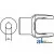 W380649 - Implement Yoke, Round Bore 1 1/4 - 5/16 Keyway  Tapped 