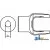 W380688 - Implement Yoke, Round Bore 1 1/2" w/ 3/8" Keyway