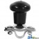 5A6BL - Spinner, Aluminum Steering Wheel Black Plastic Coated Knob