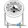 829223M92 - Tractormeter (KPH) 	