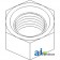 86507391 - Nut, Tie Rod Jam; LH Thread 	
