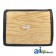 AA4847R-1 - Seat Cushion, Wood Base, 19.5" X 14", BLK	