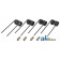 AFH202304 - Tooth, Pickup (Square Wire); 4 Teeth W/ Hardware