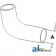 C9NN8286A - Radiator Hose, Lower w/ 2 Clamps 	