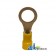 R11 - Ring Terminal, Insulated, Wire Size 12-10, Stud Size 3/8, 