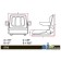 T500BL - Seat, Universal w/ Slide Track & Flip-Up Armrests, BLK 