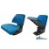 TF222BU - Flip-Up Seat, Trapezoid Back, BLU	
