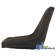 TMS444BL - Seat, Michigan Style, w/ Slide Track, BLK	