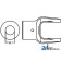 W317806-A - Implement Yoke, Round Bore 1 3/8 w/ 1/2 Pin Hole 	
